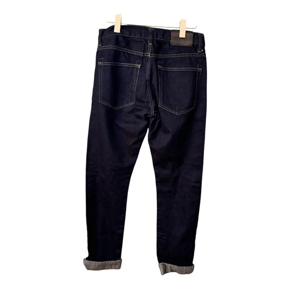 COMBATANT GENTLEMEN 100% Cotton Selvedge Button Fly Slim Straight Jeans. 31 - Picture 8 of 14